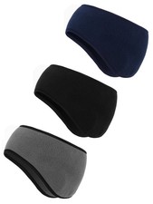 3Pcs Fleece Ear Warmers Muffs Winter Ear Covers for Cold Weather Running Cycling