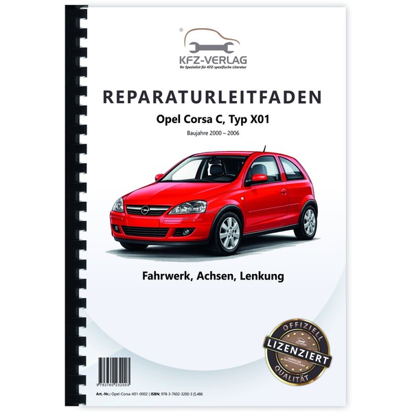 Opel Corsa C Typ X01 2000-2006 Fahrwerk Achsen Lenkung Reparaturhandbuch-image