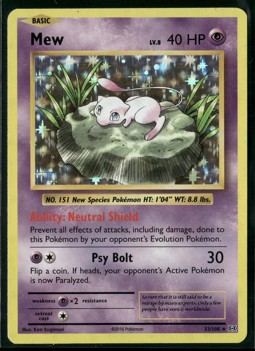 Mew Pokémon TCG Individual Trading Card Games Holo Rare in English
