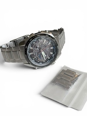 Casio Edifice Men's Chronograph World Time Tough Solar Date Watch EQS-500