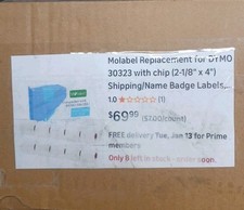 10 Pack 30323 Compatible Labels 2-1/8" x 4" for Dymo 450 4XL 400 300