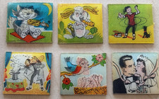 Lotto di 6 sfarfallio lenticolare vintage anni 60 Vari Vue diversi 1° bacio mago hula