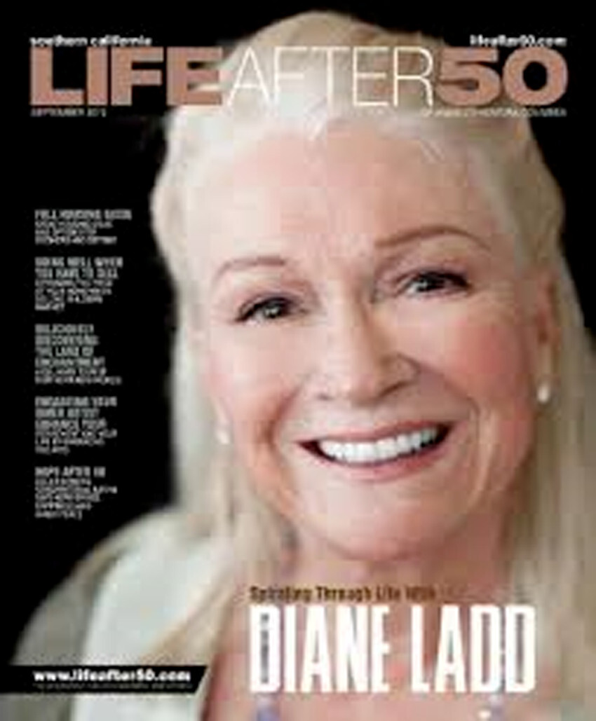 LIFE AFTER 50 MAGAZINE DIANE LADD COVER SEPTEMBER 2012 OUT OF PRINT
