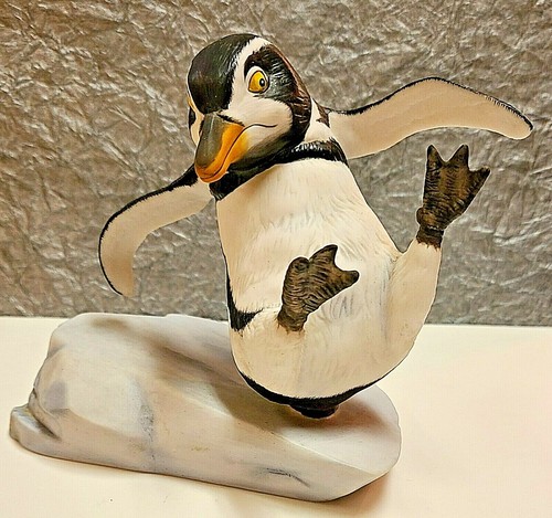 Whoops Penguin Franklin Mint Hand Painted Happy Feet Winter wonderland Decor - Picture 2 of 6