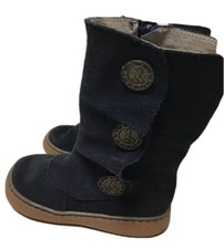 LN Livie  Luca Shoes Boots Marchita Navy Blue Suede Leather 6