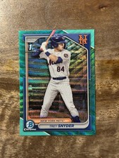 2024 Bowman Draft BDC-138 Trey Snyder 1st Bowman Aqua Wave Refractor SP /125