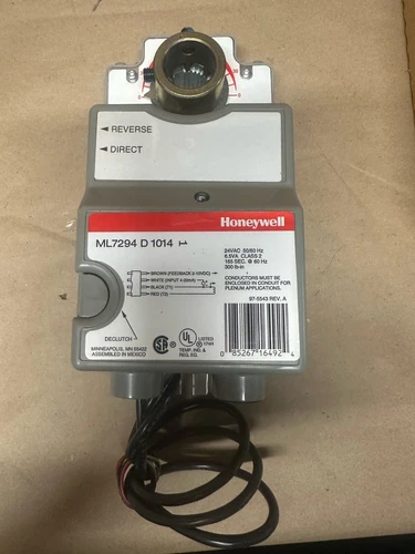 Honeywell ML729D1014 - Direct Couple Rotaru Actuator, 24V, 300#, 95Deg, 6.5VA