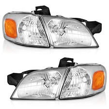 Pair Headlightscorner Lamps For 1997-2005 Chevy Venture Pontiac Montana Halogen