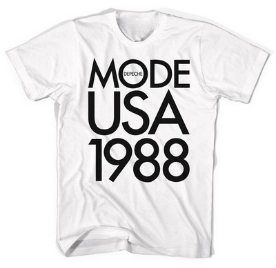 Depeche Mode 1988 USA Heavy Cotton White All Size Unisex Shirt
