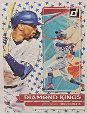 2022 Donruss Optic Baseball Diamond Kings Mookie Betts #27 Los Angeles Dodgers