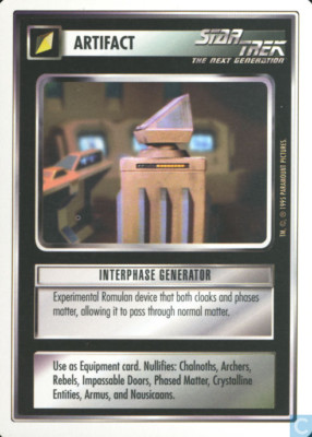 Star Trek CCG Premiere WB Unlimited Interphase Generator