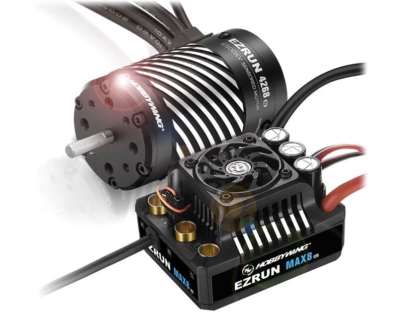 Hobbywing EZRUN Combo MAX8 G2 160A + 4268SD-2500kV 38010404 modellismo