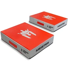 MEISTER CRASH PAD WEIGHT LIFTING DROP PADS - Home Gym Floor Cushion Mat (Pair)