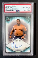 Keith Lee Signed 2021 Topps WWE Autograph Trading Card #77/150 PSA DNA Slabbed