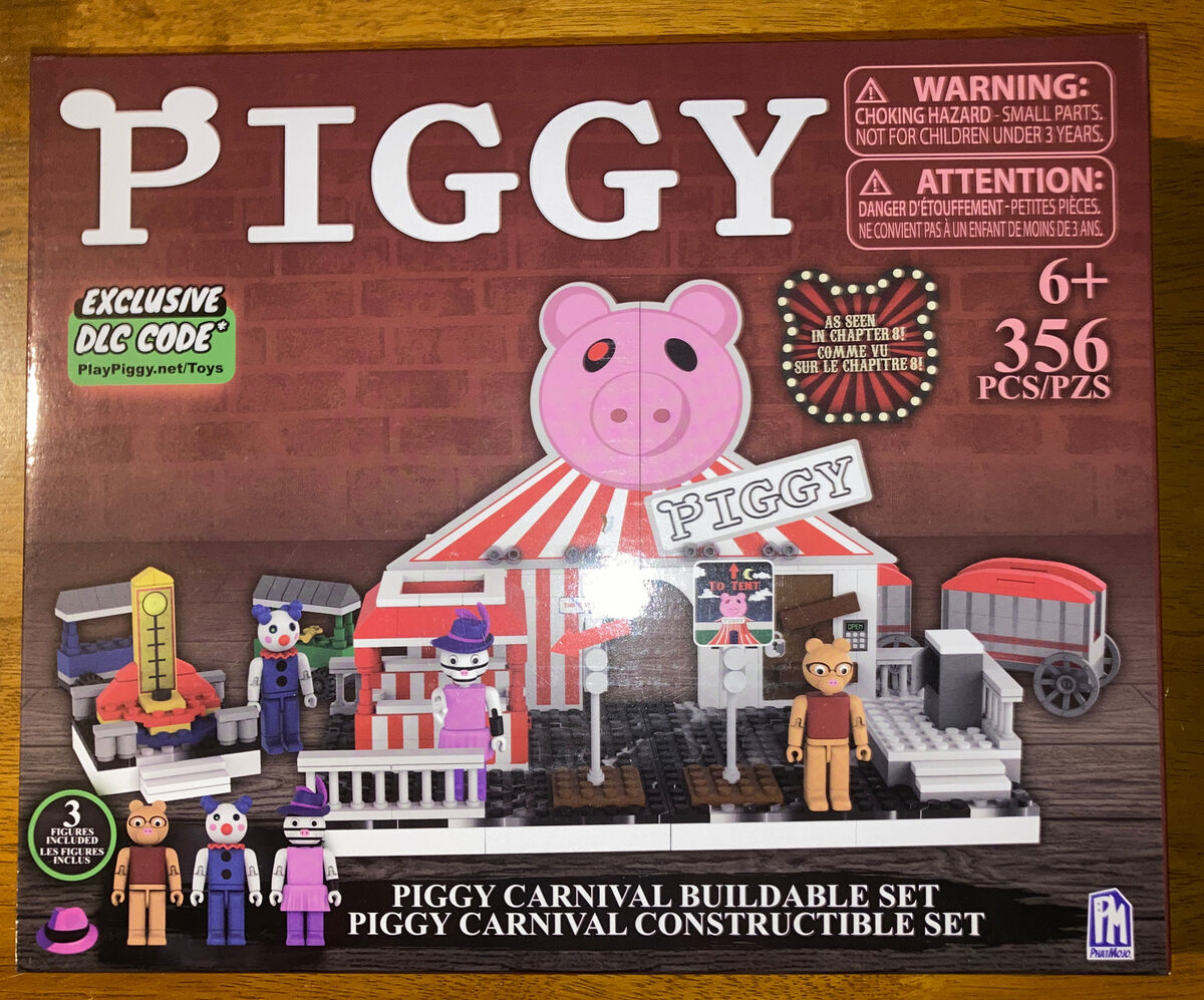 PIGGY Roblox Carnival Buildable Building Set w/ Figures & DLC Code