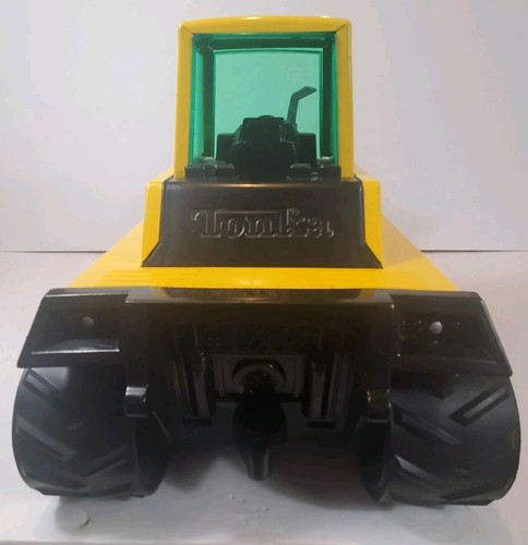 Vintage Tonka Yellow and Black Bulldozer Really Nice Pressed Steel and Plastic - Picture 4 of 6