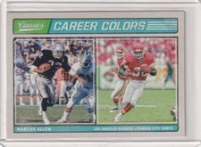 MARCUS ALLEN 2017 Panini Classics Career Colors #6 Raiders/Chiefs
