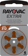 Rayovac Extra Advanced, size 312 Hearing Aid Battery 60 Batteries . Exp 2029