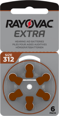 Rayovac Extra Advanced, size 312 Hearing Aid Battery (60 Batteries). Exp 2029
