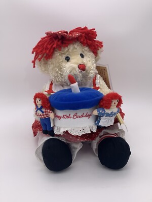 DAKIN Signature Collection Raggedy Ann Bear With 2 Special Friends Ann & Andy 