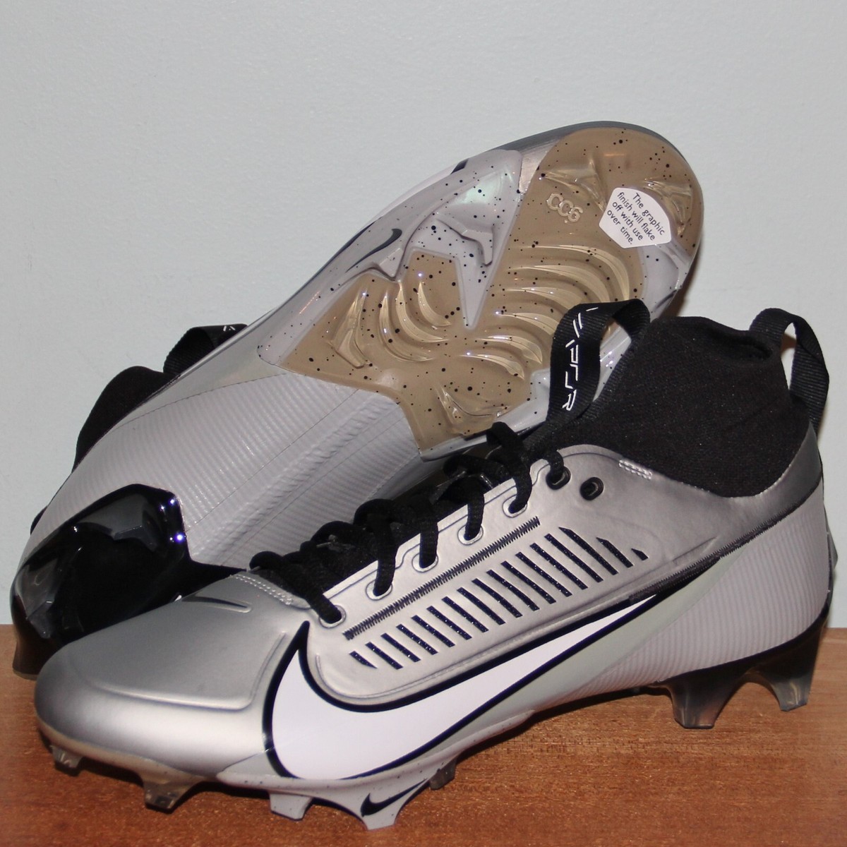 NEW Nike Vapor Edge Pro 360 2 Football Cleats DA5456-002 Size 9.5 Light Smoke Nike Vapor Edge Pro 360 2 Football Cleats | Mercari main image 4