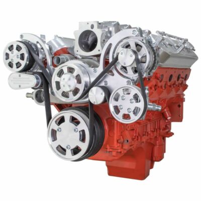 Chevy LS All Inclusive Serpentine System LS1 LS2 LS3 LS6 AC PS ALT Mid-Mount