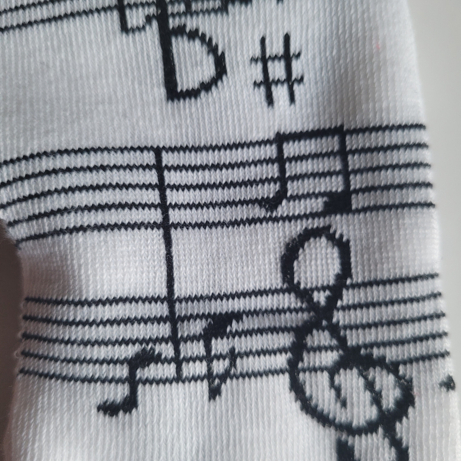 Musical Notes Socks Novelty Crew Dress Casual SOX Foozys 2 Pair 9-11 ...