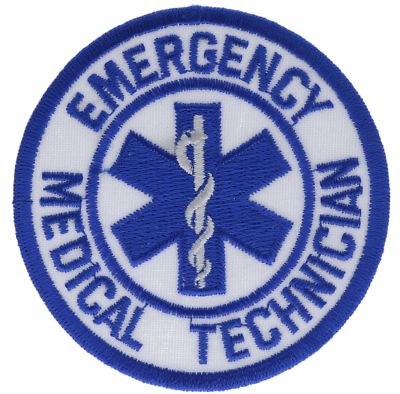 EMT Star of Life Emergency Medical Technician 3 inch  Patch PPM F8D6OOO