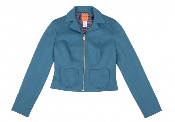 Christian Lacroix Bazar テーラードジャケット 38 CHRISTIAN LACROIX BAZAR Wool Acrylic Knit Zip Jacket Size 38