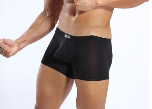Cockcon Sexy Men Underwear Boxer Ice Silk Transparent Breathable thin - Picture 5 of 10