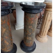 Colonna in Marmo mix color cm. 80.1 base Colonne pietra Capitello base basamento