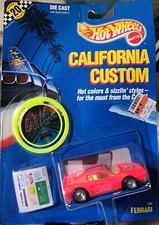 Hot Wheels California Custom Ferrari Testarossa *Sealed in Package Vintage #1302