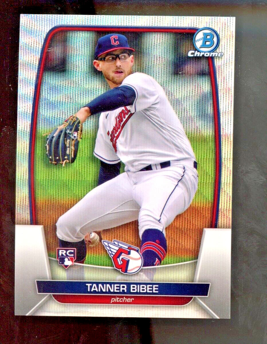 2023 Bowman Chrome Silver Wave Refractor /100 Tanner Bibee RC