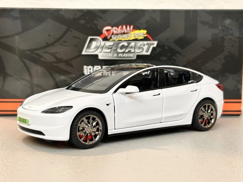 1:32 Scale Tesla Model 3 Alloy Car Model Diecast Toy Vehicle for Collection Gift - Picture 2 of 14