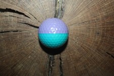 VINTAGE LAVENDER AND TEAL PING EYE 2 GOLF BALL KAPALUA LOGO