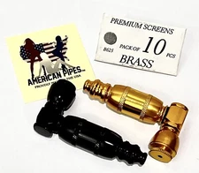 (((Set Of 2))) AMERICANPIPES(tm) High Grade Tobacco Pipes With Large Chamber