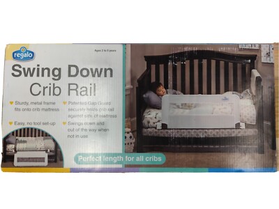 REGALO SWING DOWN CRIB RAIL JPMA CERTIFIED 33