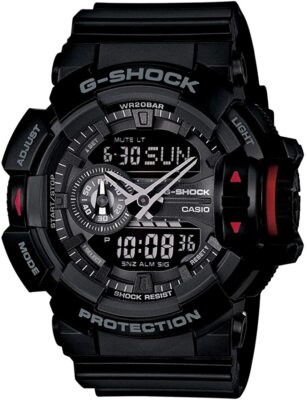 Casio G-Shock GA400-1B 200M Men's Black Diver Digital Watch