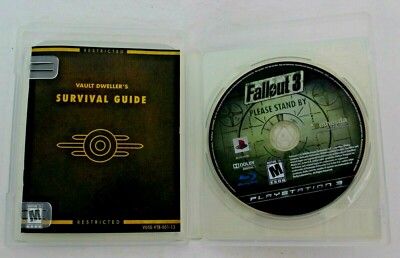 FALLOUT 3 Playstation 3 PS3 2008 With Manual Disc Is In Excellent Condition