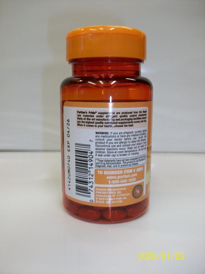 Lutein 20 mg with Zeaxanthin 120 Softgels Supports Eye Health - Image 3 of 3