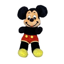 Vintage 70s Mickey Mouse Plush 14" Very Clean Great Condition Classic USA Made