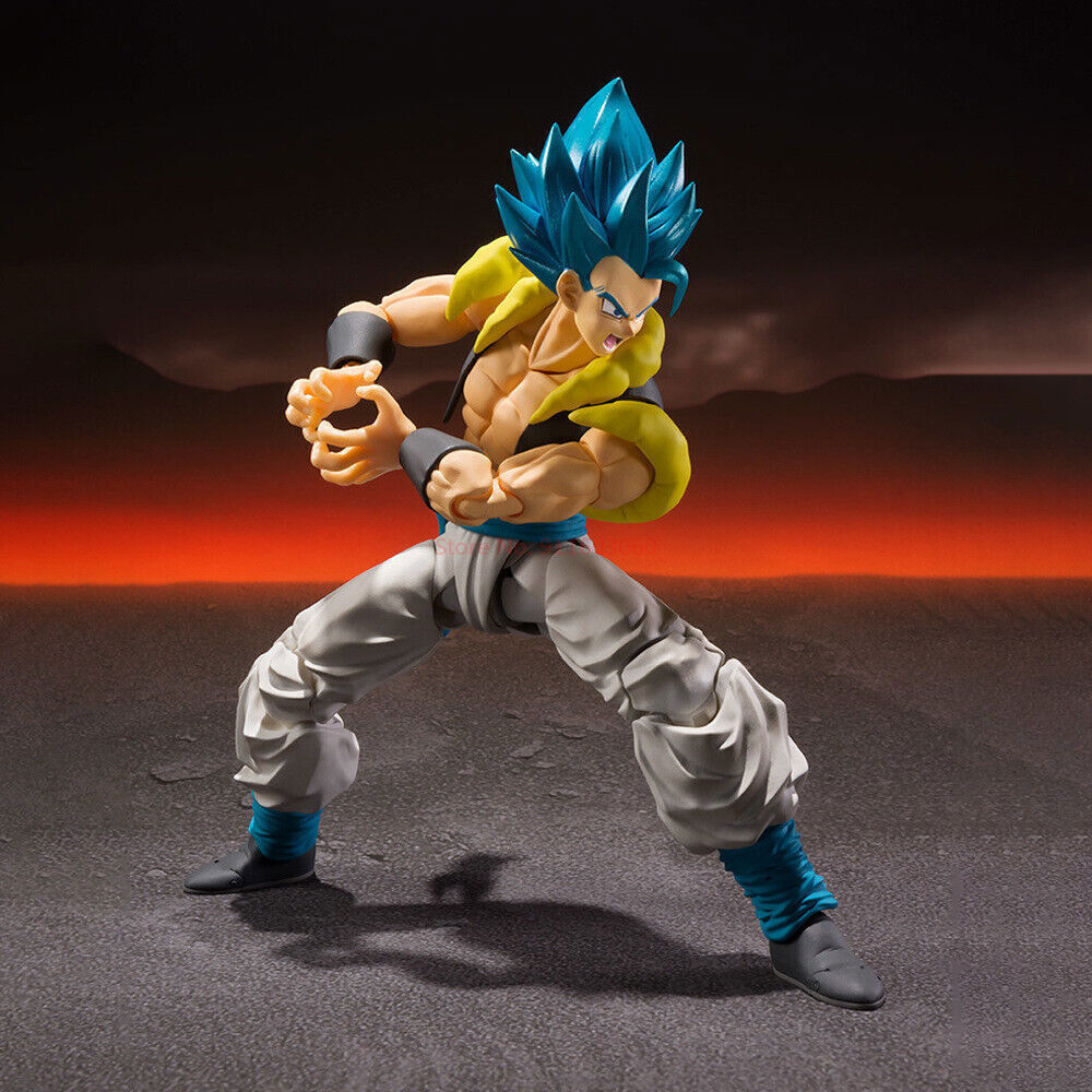 New Dragon Ball Z Anime Action Figure Super Saiyan Blue Gogeta statue model  toys