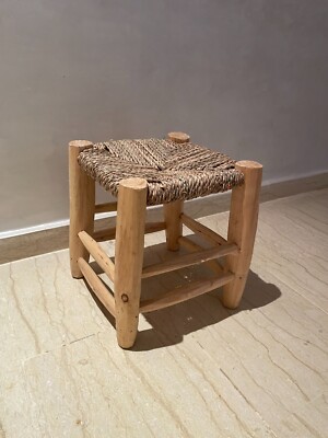 Traditional Handmade Wooden Stool Chair