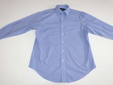 Lauren Ralph Lauren Men's Non Iron Dress Shirt 16.5 - 32 / 33 Plaid Blue LRL