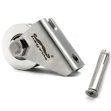 1PCS Stainless Steel U-Type Groove Sliding Wheel Roller Track Rail Fixed Pulley