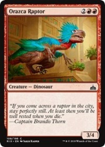 Orazca Raptor X4 (Rivals of Ixalan (2018)) MTG (NM) *CCGHouse* Magic - Picture 1 of 1