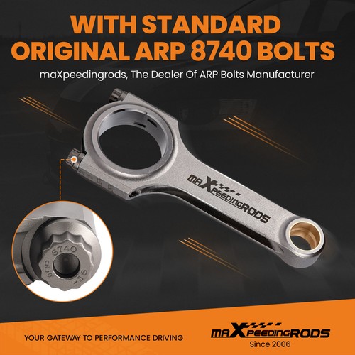 Forged 4340 H-Beam Connecting Rods Conrod For Chevrolet LS Series V8 ARP2000 - Picture 4 of 12