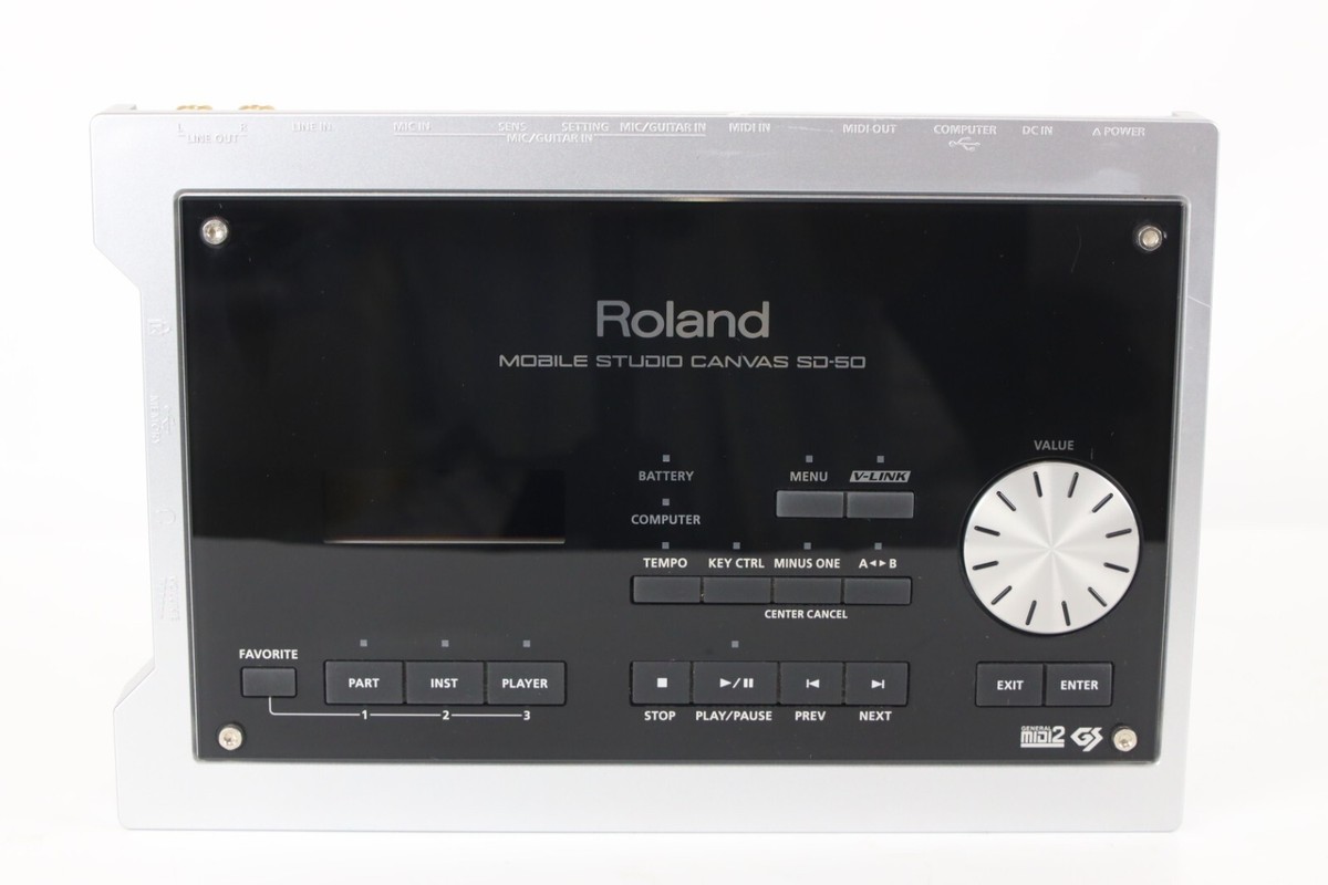 Roland Mobile Studio Canvas SD-50 MIDI音源 Módulo de Som Roland Mobile Studio Canvas