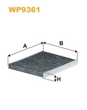 WP9361 FILTRO ABITACOLO PER Ford Ecosport 1.5 TdCi 70 KW 95 CV