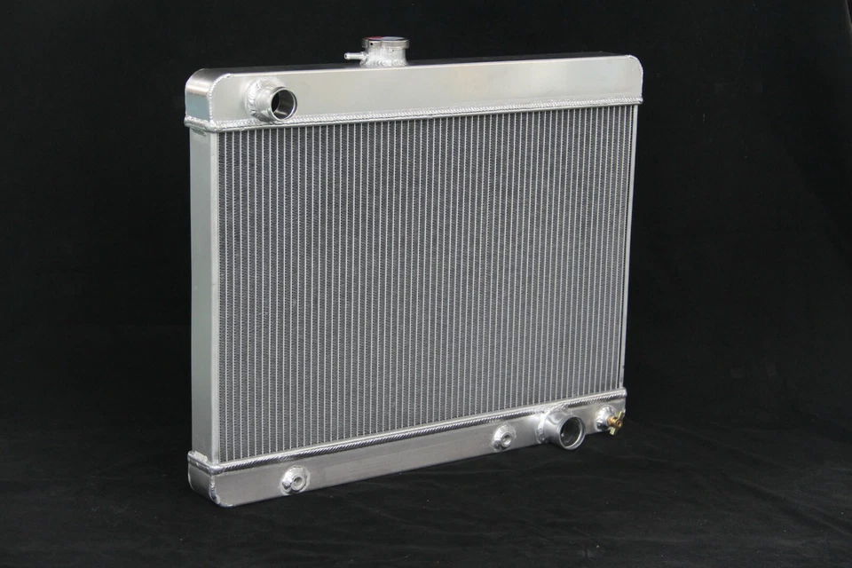 CU1680 3 Row Aluminum Radiator For 1965 1966 1967 Pontiac GTO Tempest Lemans V8 Foto 2 de 4